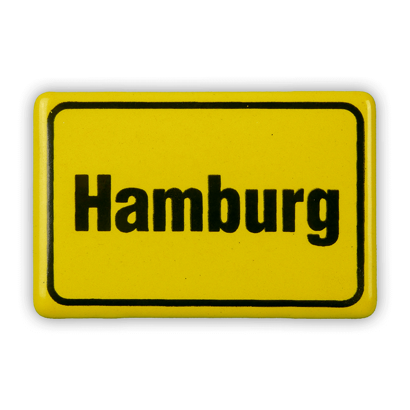 Magnet Ortsschild Hamburg