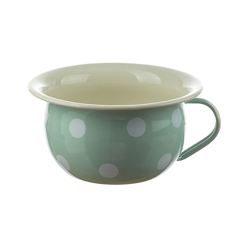 Chamber pot 18 cm, pastel, polka dots