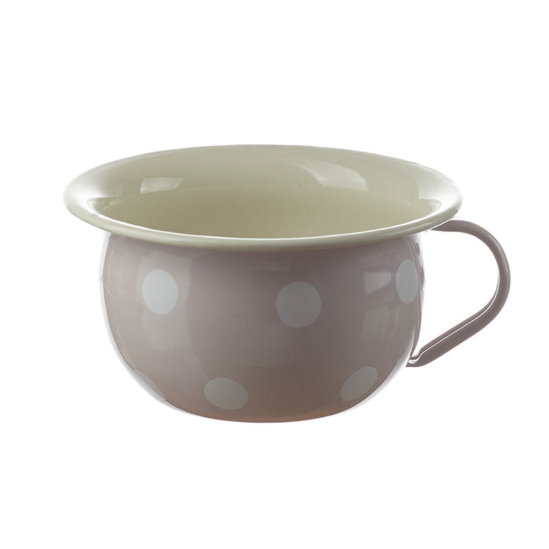 Chamber pot 18 cm, pastel, polka dots