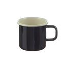 Becher 8 cm, schwarz/creme