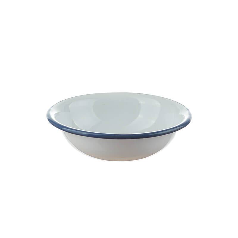 Children's bowl 14 cm, white/blue