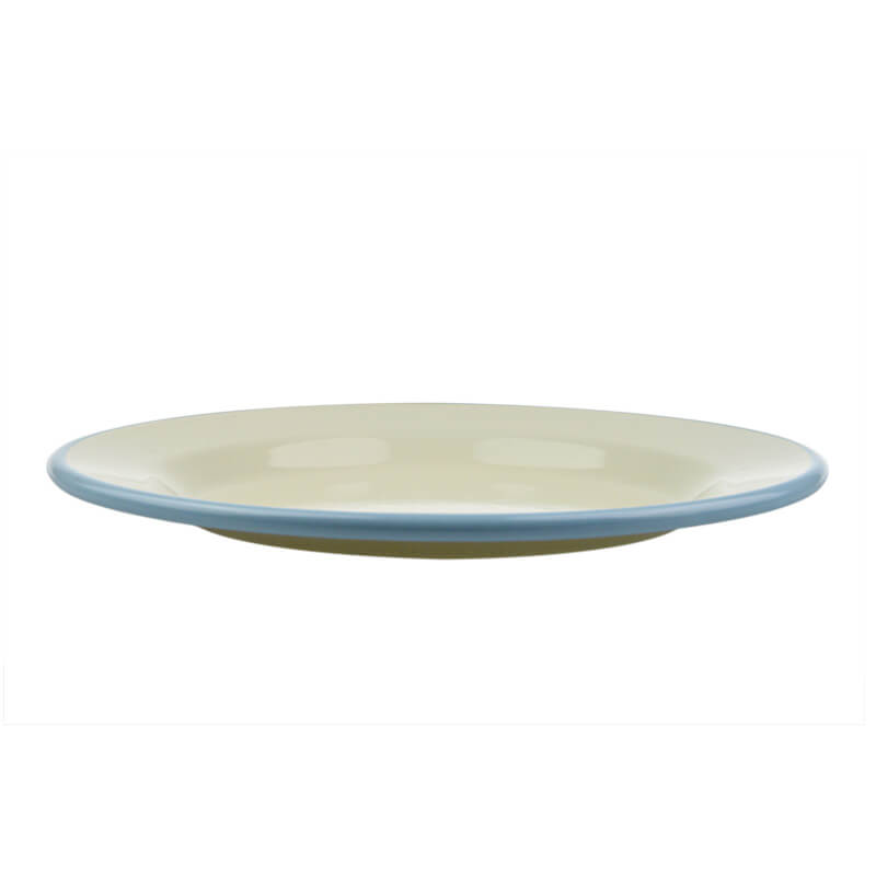 Teller flach, 24 cm, pastell/creme