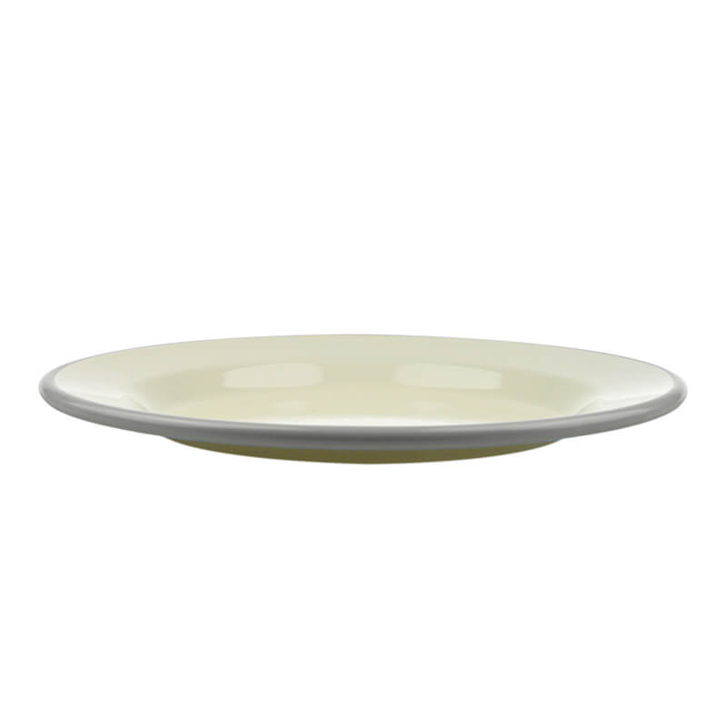 Teller flach, 24 cm, pastell/creme