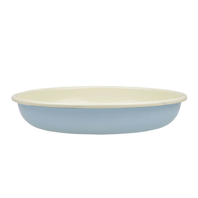 Teller tief, 24 cm, pastell/creme