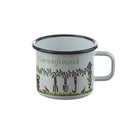 Becher 9 cm, weiß/schwarz, Gartenfreund