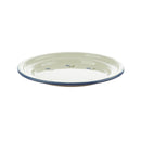 Kinderteller 18 cm, creme/blau, Blümchen