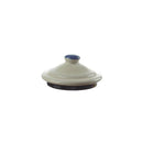 Deckel 7 cm, creme/blau