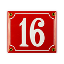 Hausnummer, 14 x 12 cm, 2-stellig