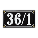 Hausnummer, 22 x 12 cm, 4-stellig