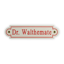 Namensschild 20x5 cm nur 1-zeilig