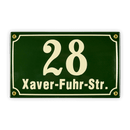 Kombi-Hausnummer klein 25 x 15 cm, Zahl + 1 Textzeile