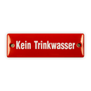Emailschild 12,5 x 4 cm, Kein Trinkwasser