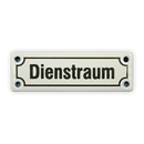 Emailschild 12,5 x 4 cm, Dienstraum