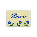 Emailschild 6 x 4 cm, Büro, Blümchen