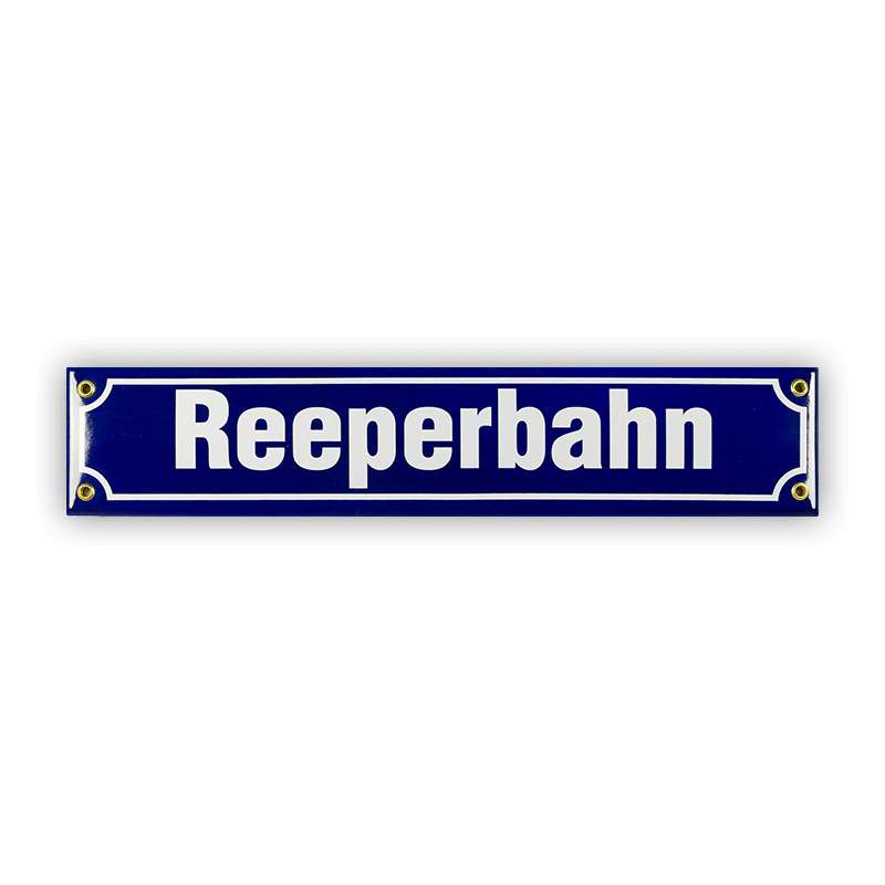 Mini-Straßenschild, Reeperbahn