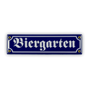 Mini-Straßenschild, Biergarten