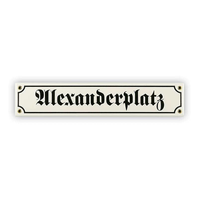 Mini-Straßenschild, Alexanderplatz