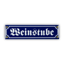 Mini-Straßenschild, Weinstube