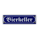 Mini-Straßenschild, Bierkeller