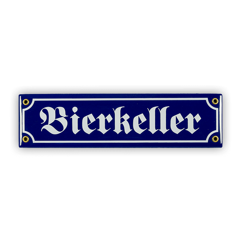 Mini-Straßenschild, Bierkeller