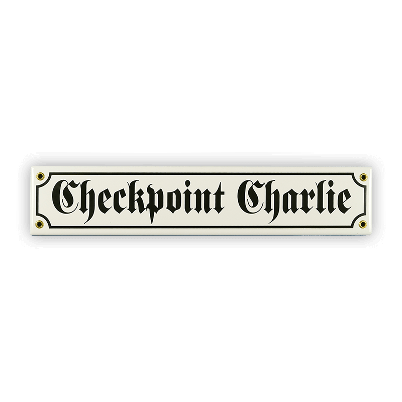 Mini-Straßenschild, Checkpoint Charlie