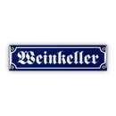 Mini-Straßenschild, Weinkeller
