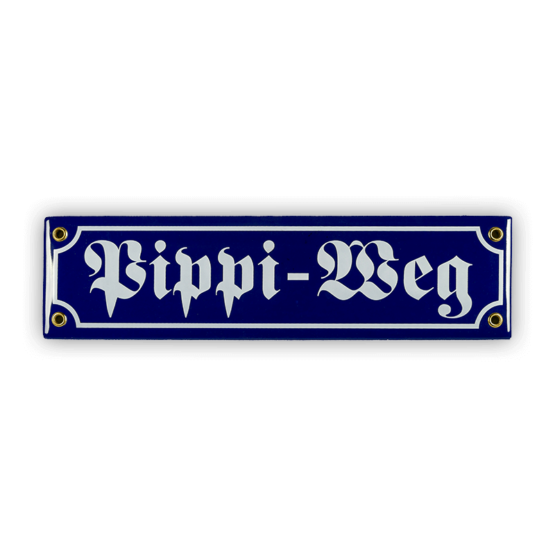 Mini street sign, Pippi-Weg