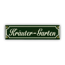 Mini-Straßenschild, Kräuter-Garten