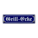 Mini-Straßenschild, Grill-Ecke