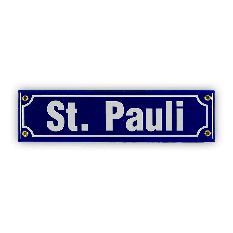 Mini-Straßenschild, St. Pauli