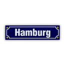Mini-Straßenschild, Hamburg
