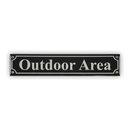 Mini-Straßenschild, Outdoor Area