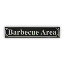 Mini-Straßenschild, Barbecue Area