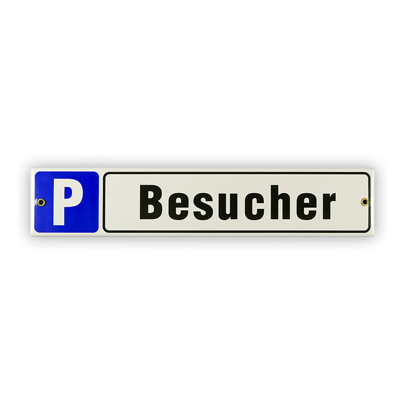 Emailschild 40 x 8 cm, P Besucher