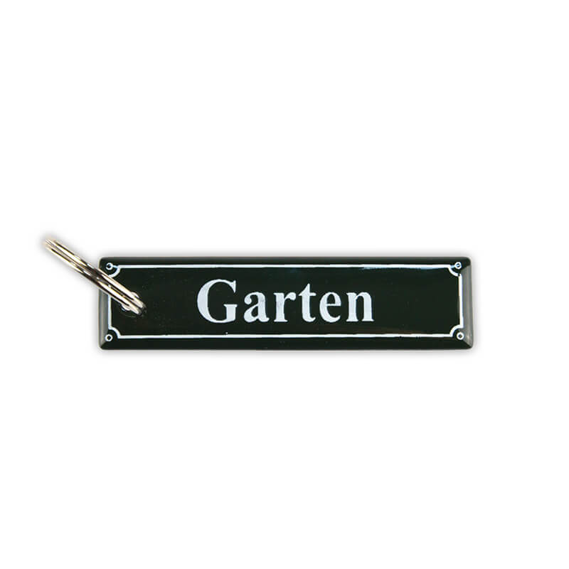 Enamel keychain garden