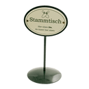 Stammtischständer mit 2 Schildern, Motiv Kegel