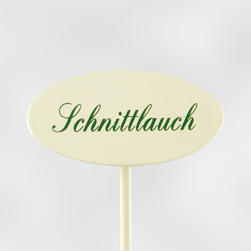 Indoor-Schild Kräuternamen mit Spieß 20 cm