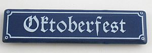 Magnet Oktoberfest Mini Mini-Straßenschild